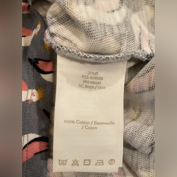 Boden Cotton mini Dress 3/4 sleeve Cockatoo Bird Novelty Print Fun Dress Size 2 - Picture 7 of 8